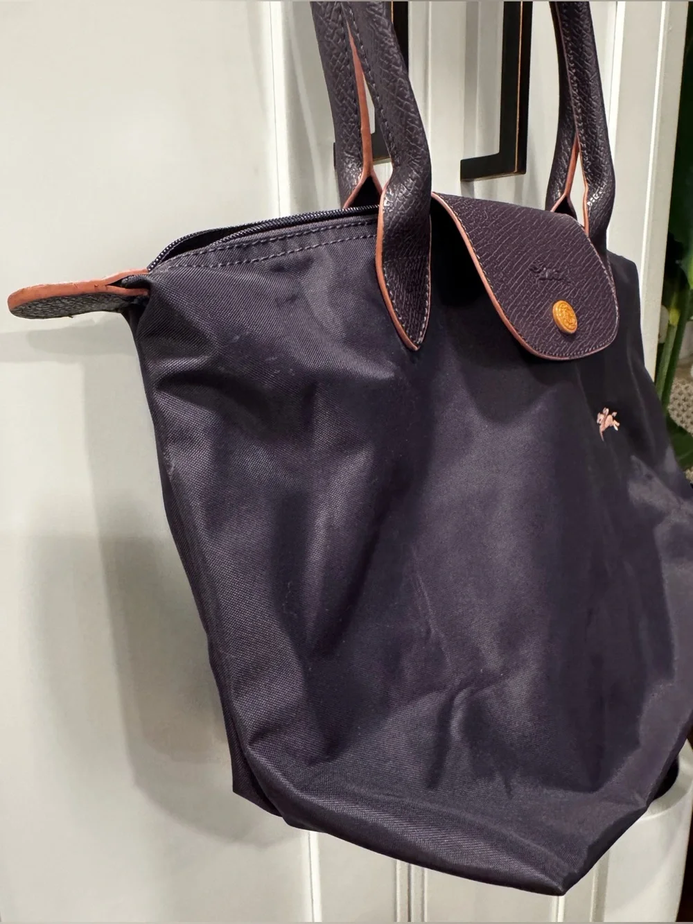 Longchamp Tote Bag LONGCHAMP Le Pliage Bilberry Purple EUC
